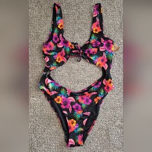PINK Victoria's Secret Floral One Piece Swimsuit